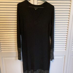 Ann Taylor black sweater dress in size medium